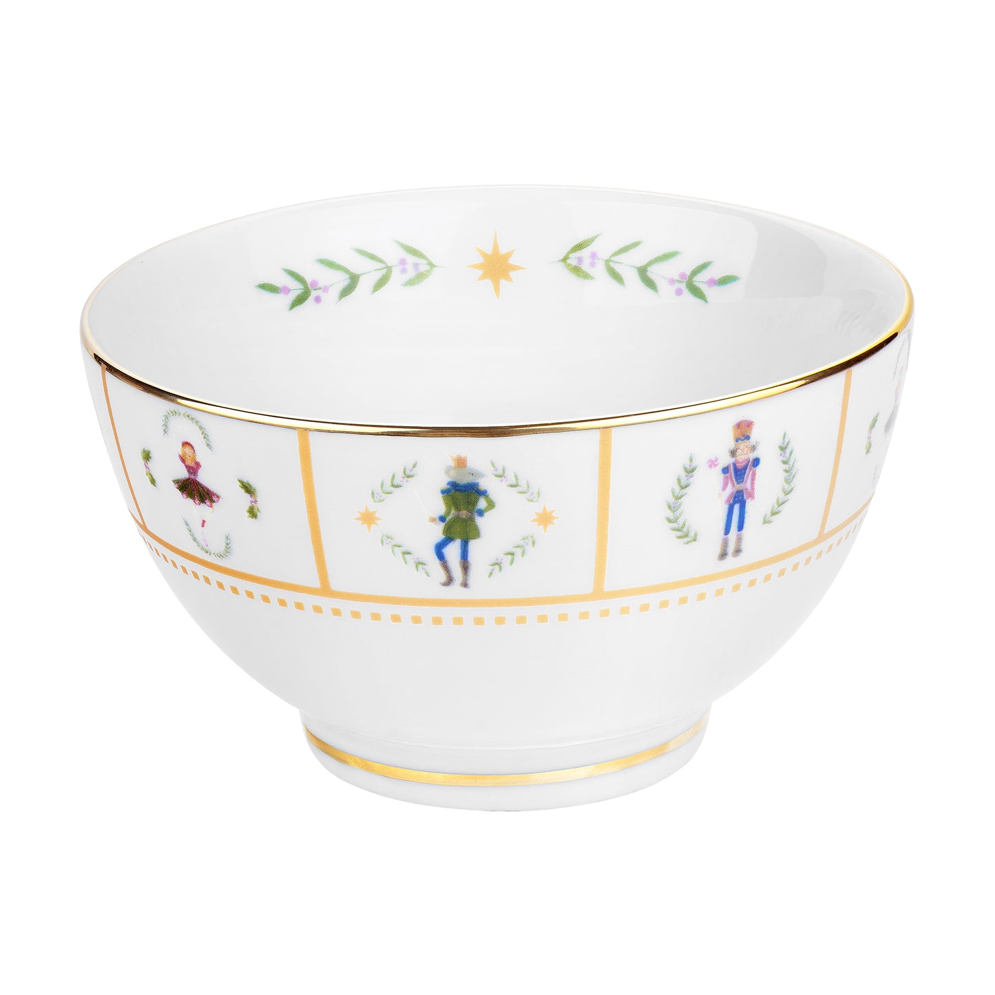 Bowl Xmas Ballet em Porcelana