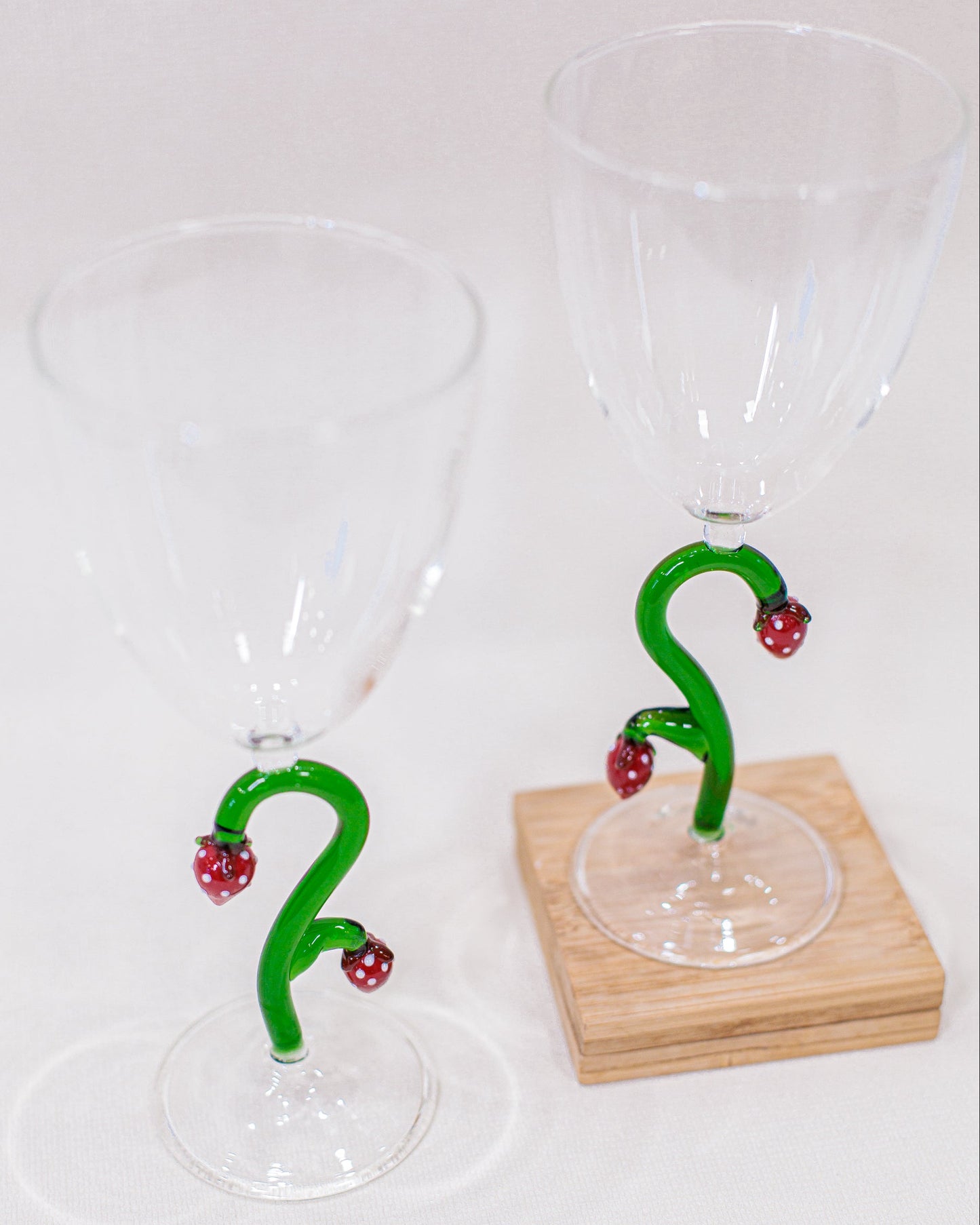 Taça Morango em Vidro