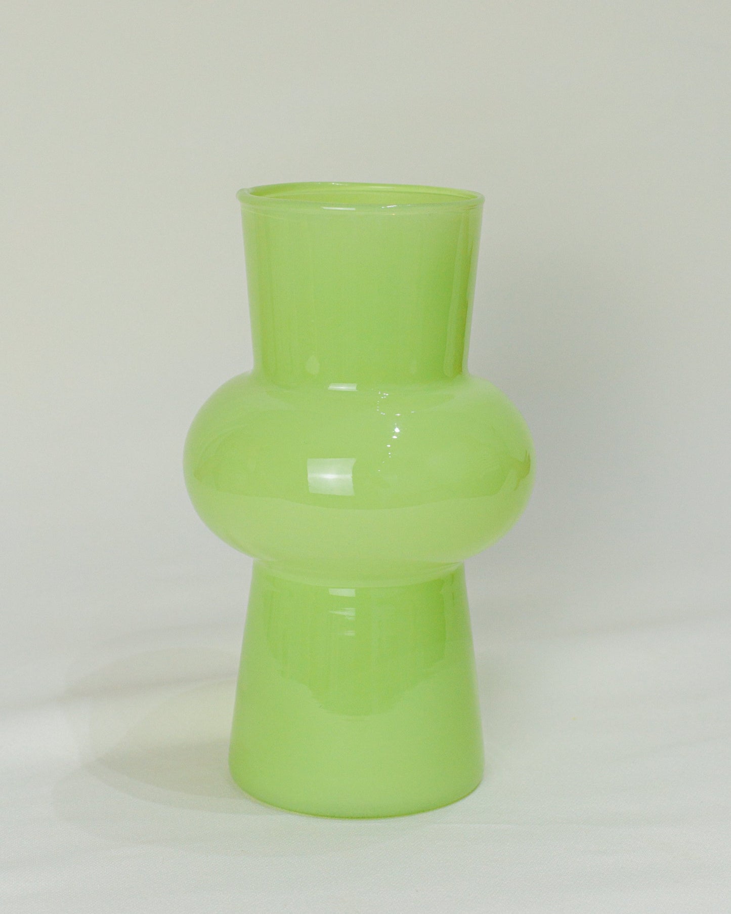Vaso em Vidro Leitoso Verde