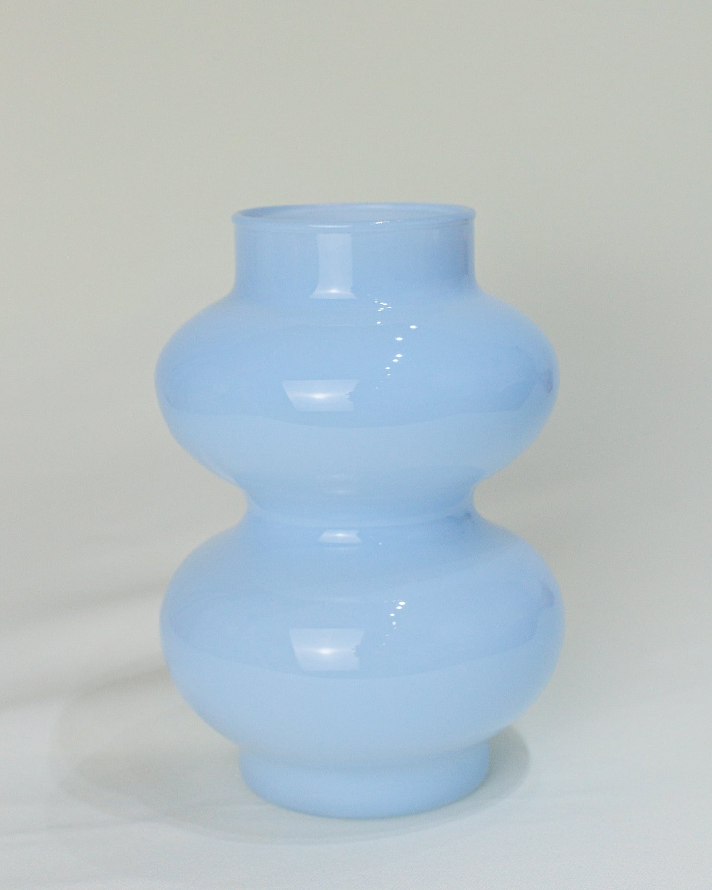 Vaso em Vidro Leitoso Azul