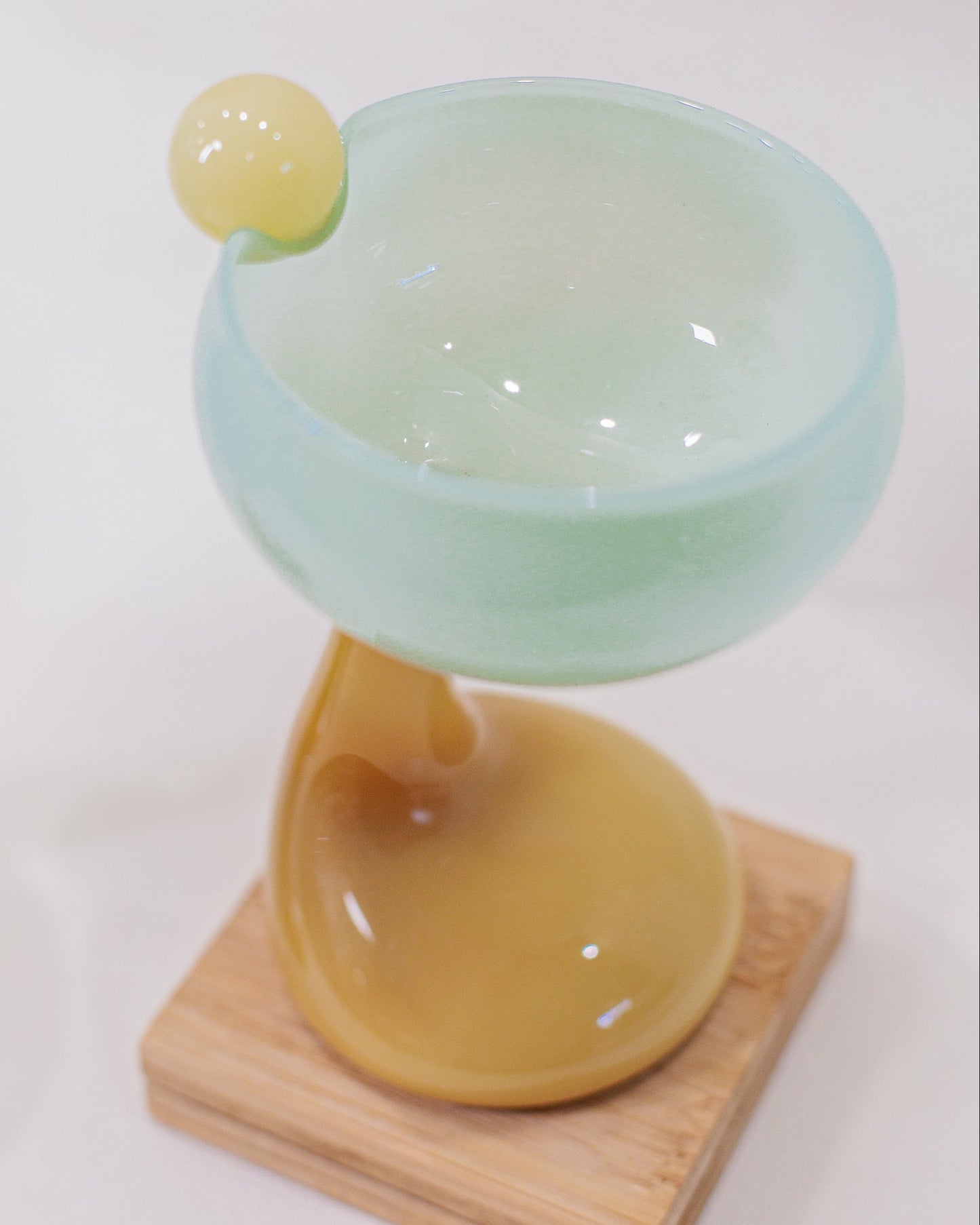 Taça Verde em Vidro