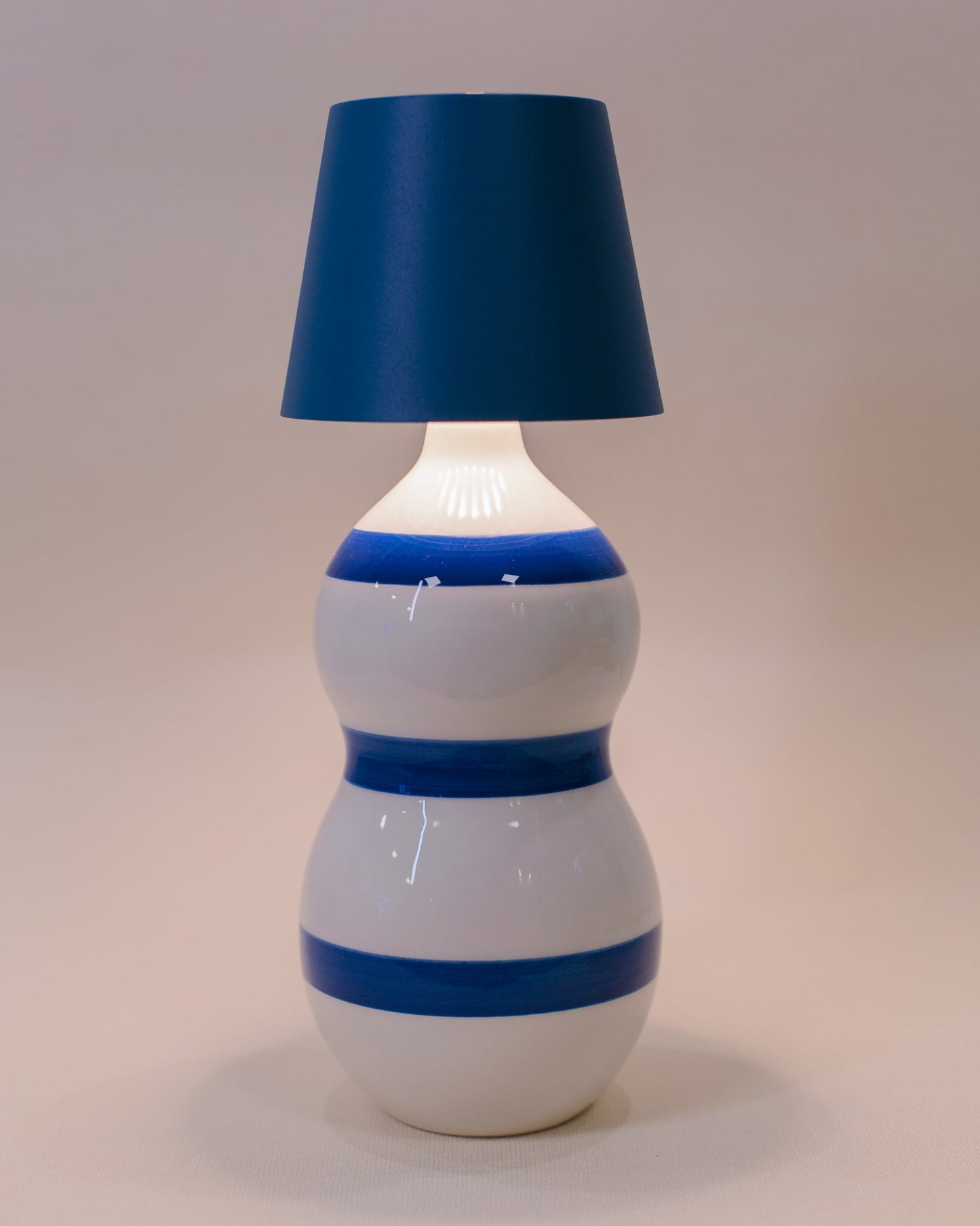 Luminária Poldina + Garrafa Lido Faixas Azul