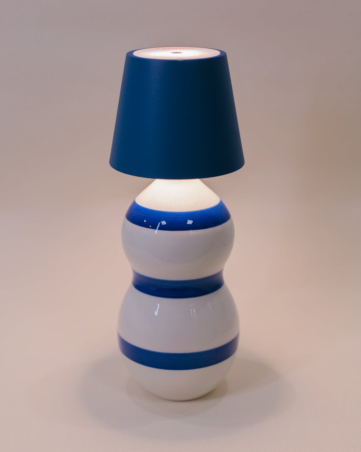 Luminária Poldina + Garrafa Lido Faixas Azul