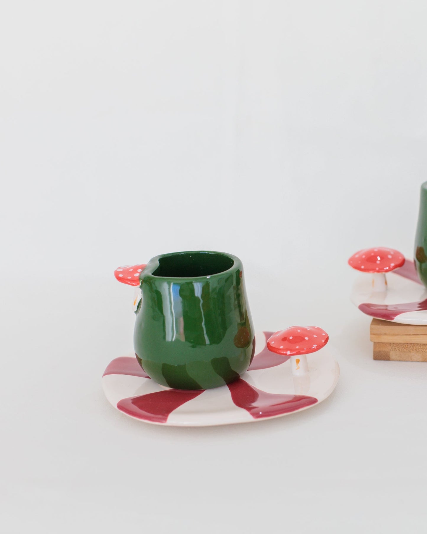 Conjunto Mushroom Color em Cerâmica