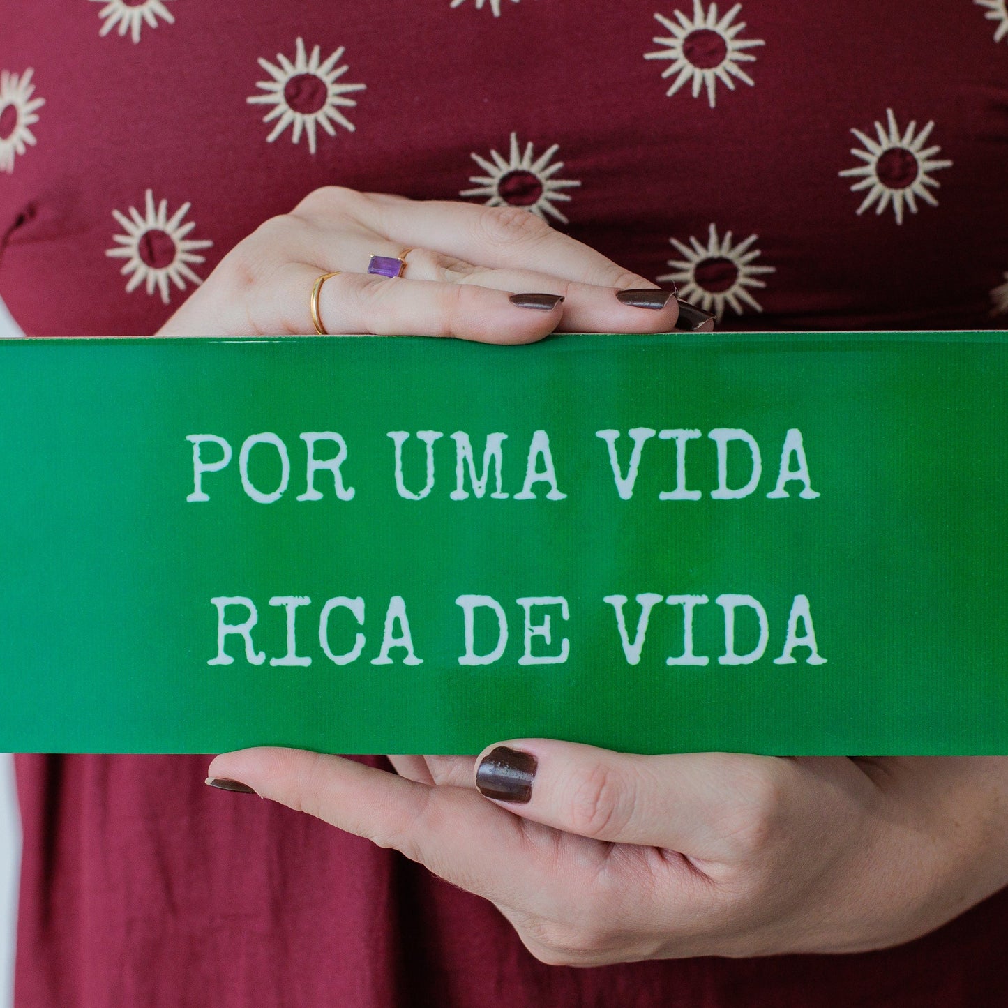 Azulejo decorativo 'por uma vida rica'