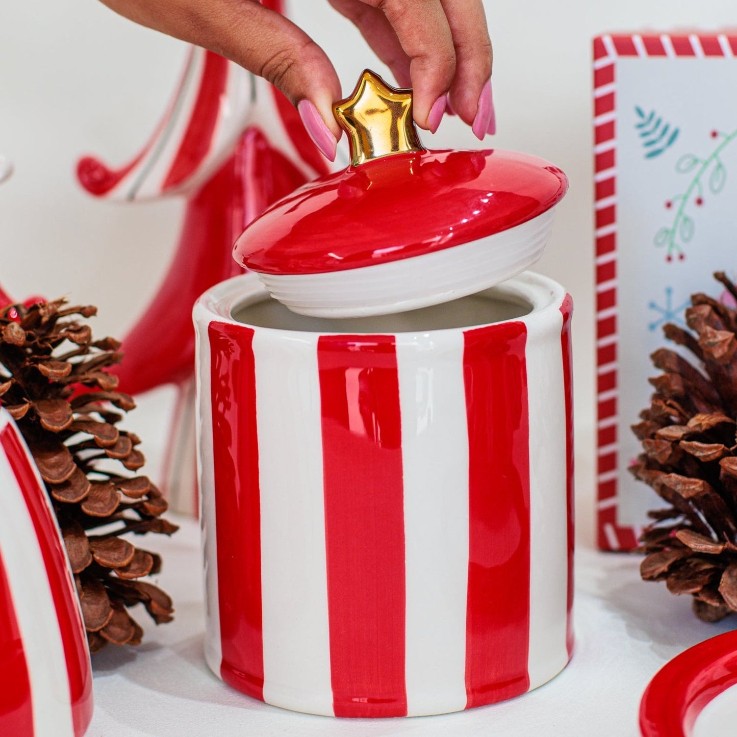 Pote Hermético Natal em Cerâmica