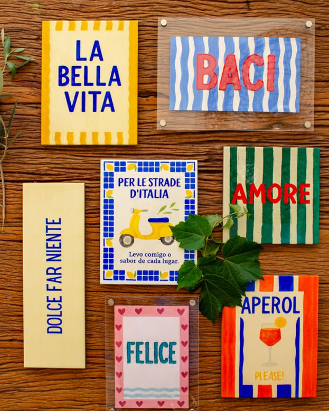 Azulejo decorativo 'dolce far niente'