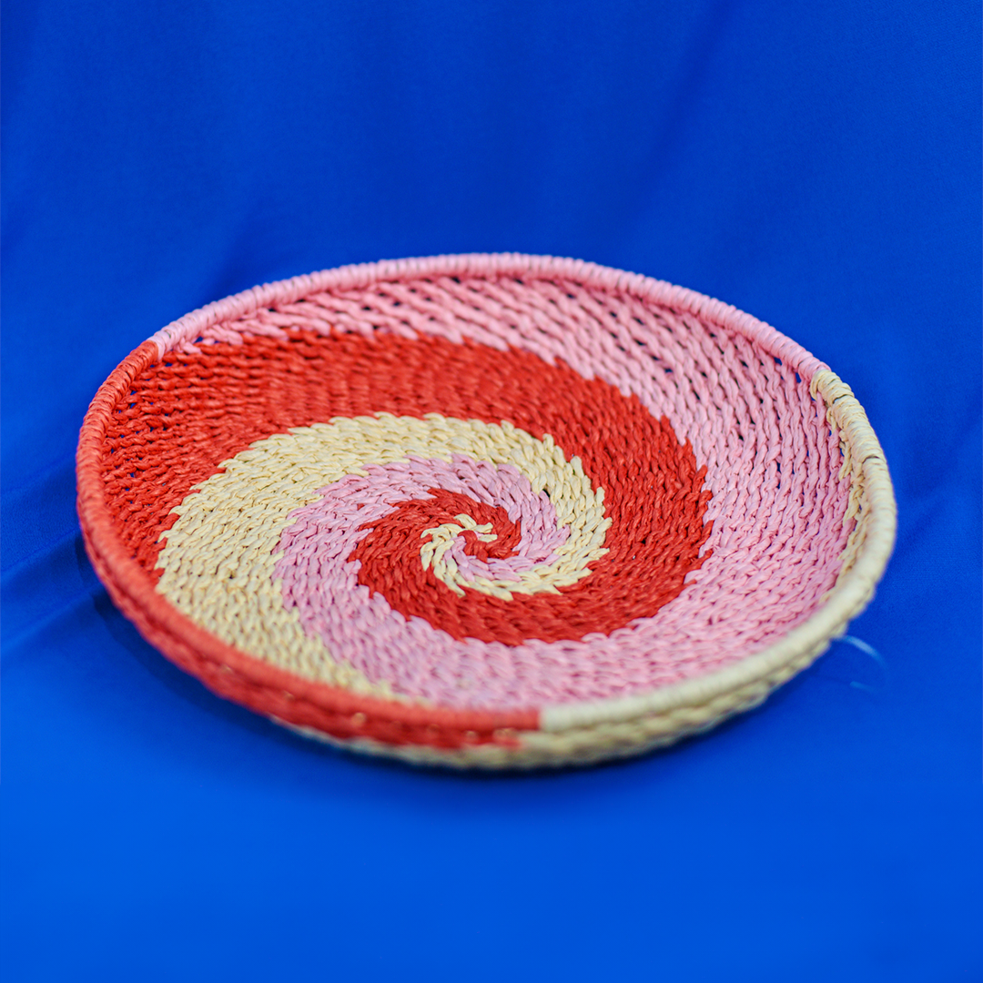 Cesta Decorativa Fibra de Papel (Colorida)