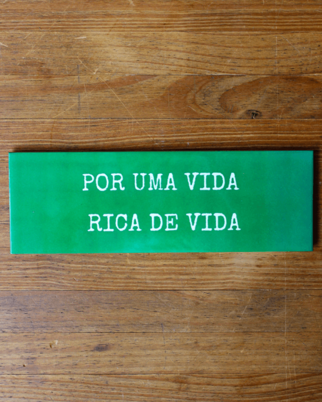Azulejo decorativo 'por uma vida rica'