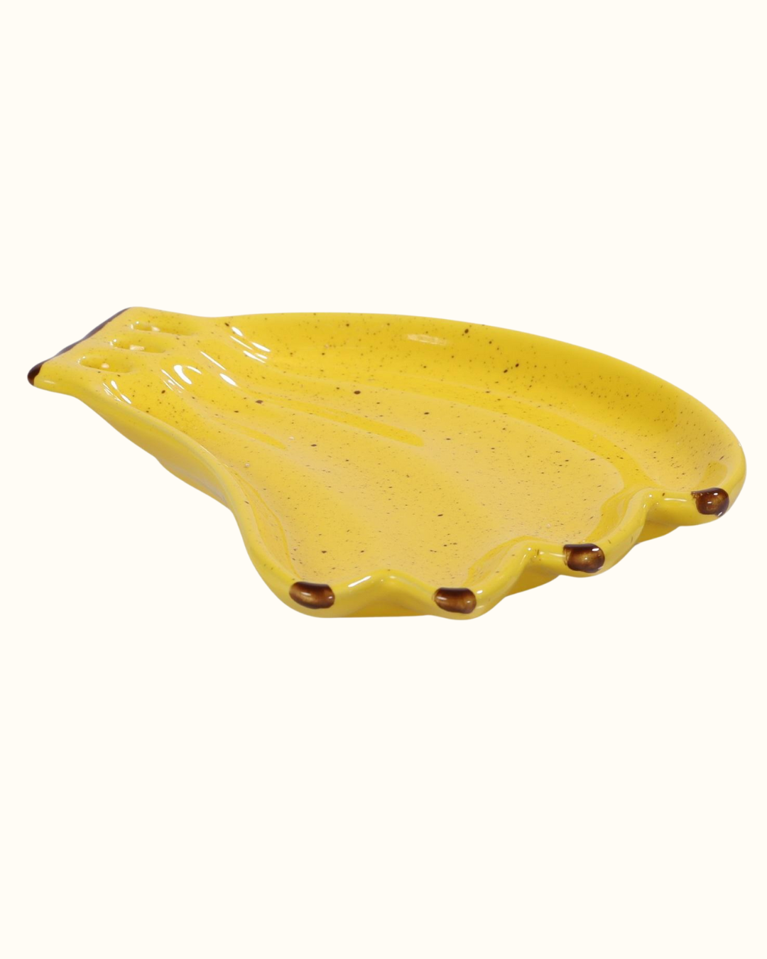Bandeja banana em cerâmica