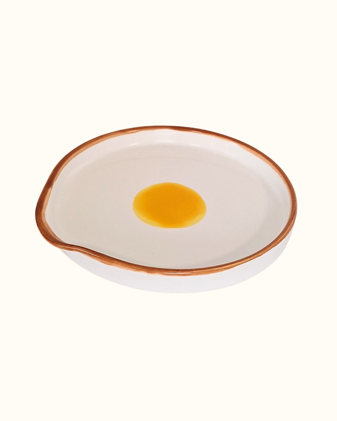 Descanso pra colher ovo em cerâmica