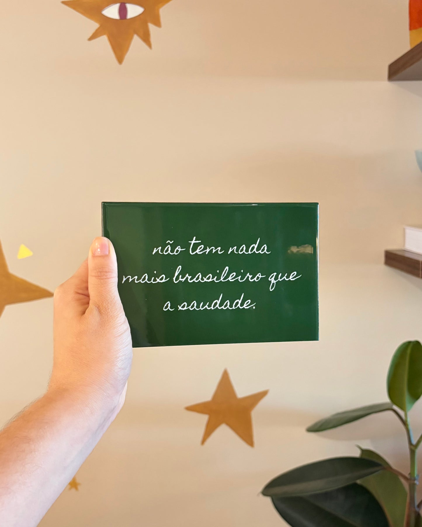 Azulejo decorativo 'Não tem nada mais brasileiro'