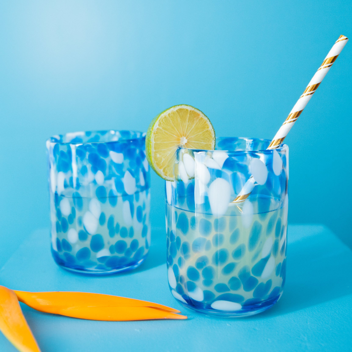 Dupla de copos onça azul