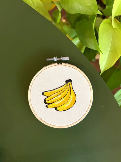 Bastidor bordado banana
