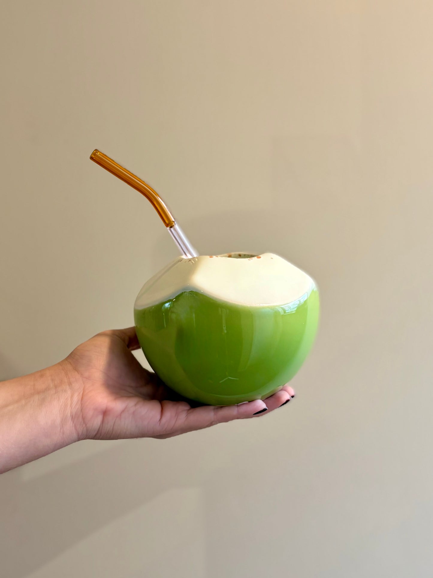 Vaso coco em cerâmica