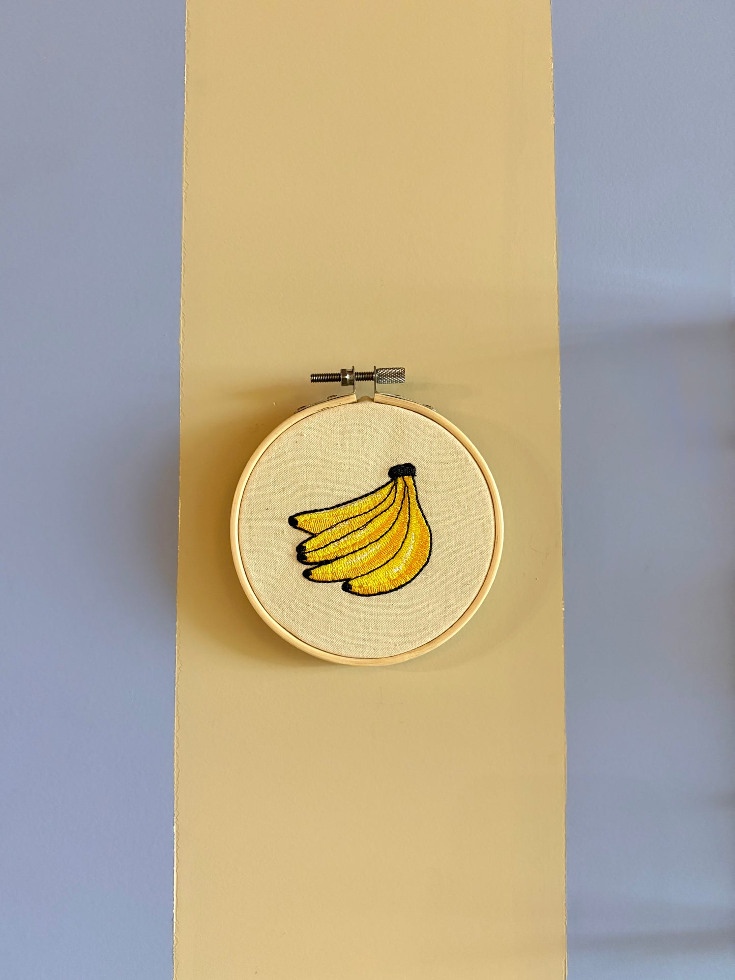 Bastidor bordado banana