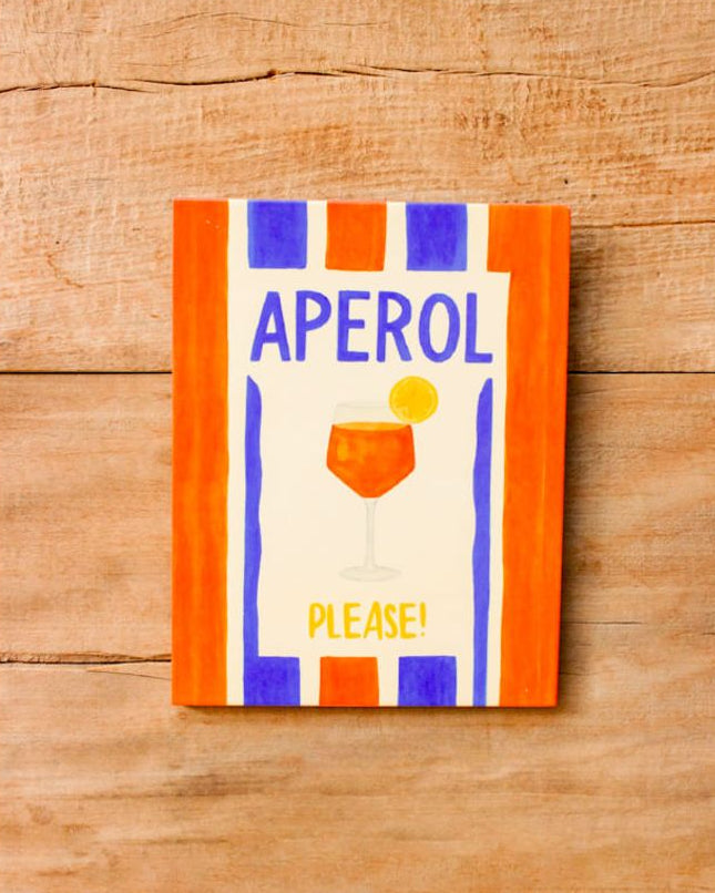 Azulejo decorativo 'aperol please'