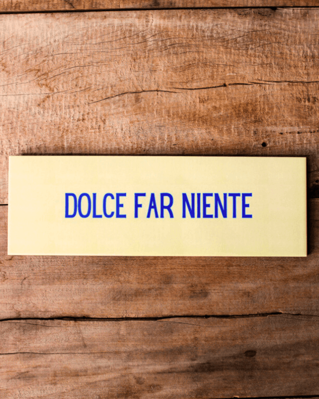 Azulejo decorativo 'dolce far niente'