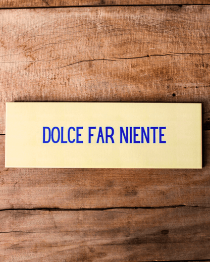 Azulejo decorativo 'dolce far niente'