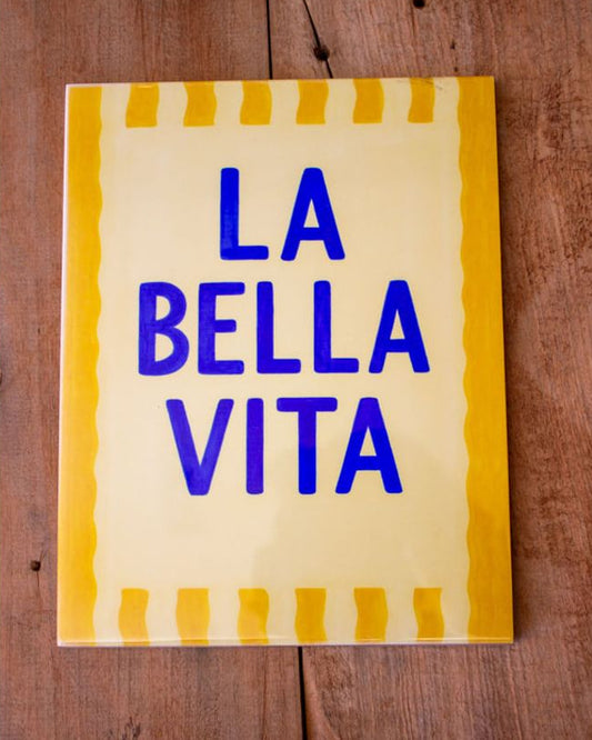 Azulejo decorativo 'la bella vita'