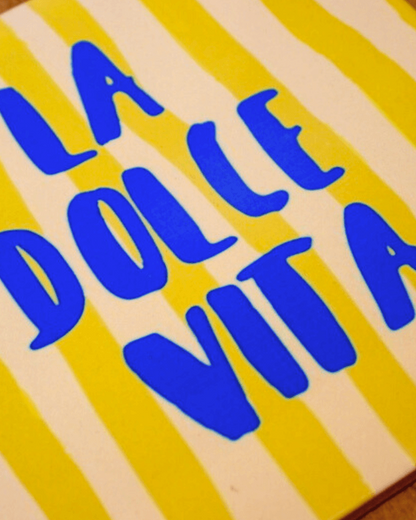 Azulejo decorativo 'la dolce vita'