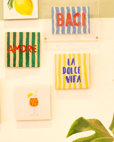 Azulejo decorativo 'la dolce vita'