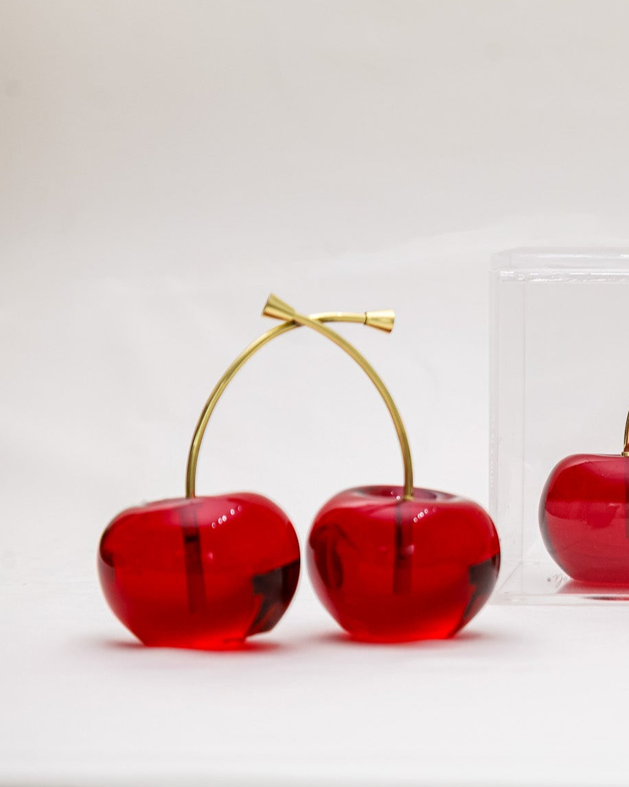 Escultura Galho Cereja Decor em Resina