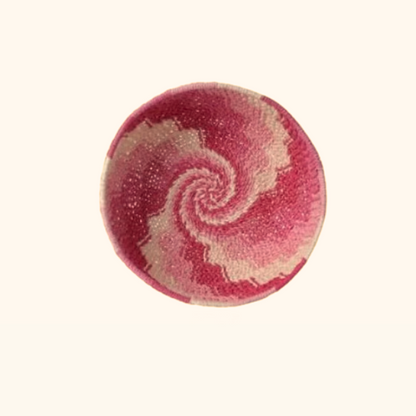 Cesta Decorativa Fibra de Papel (Rosa)