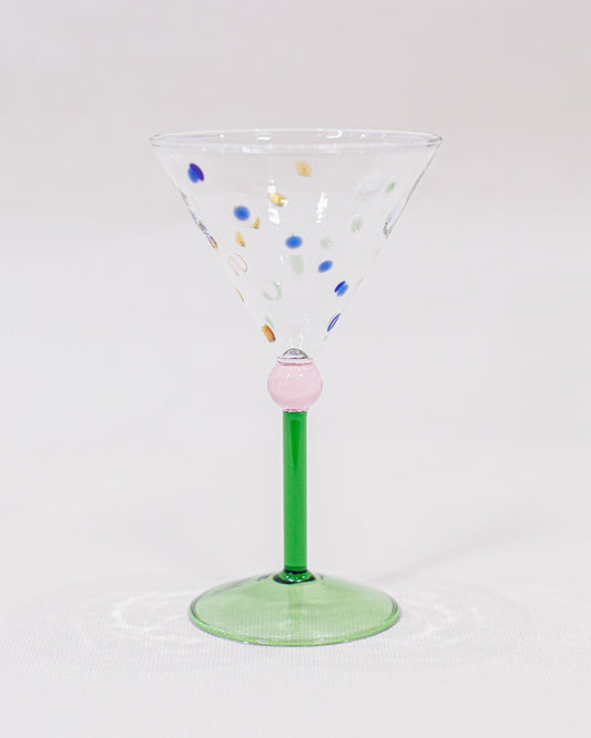 Taça de Coquetel Dots em Vidro