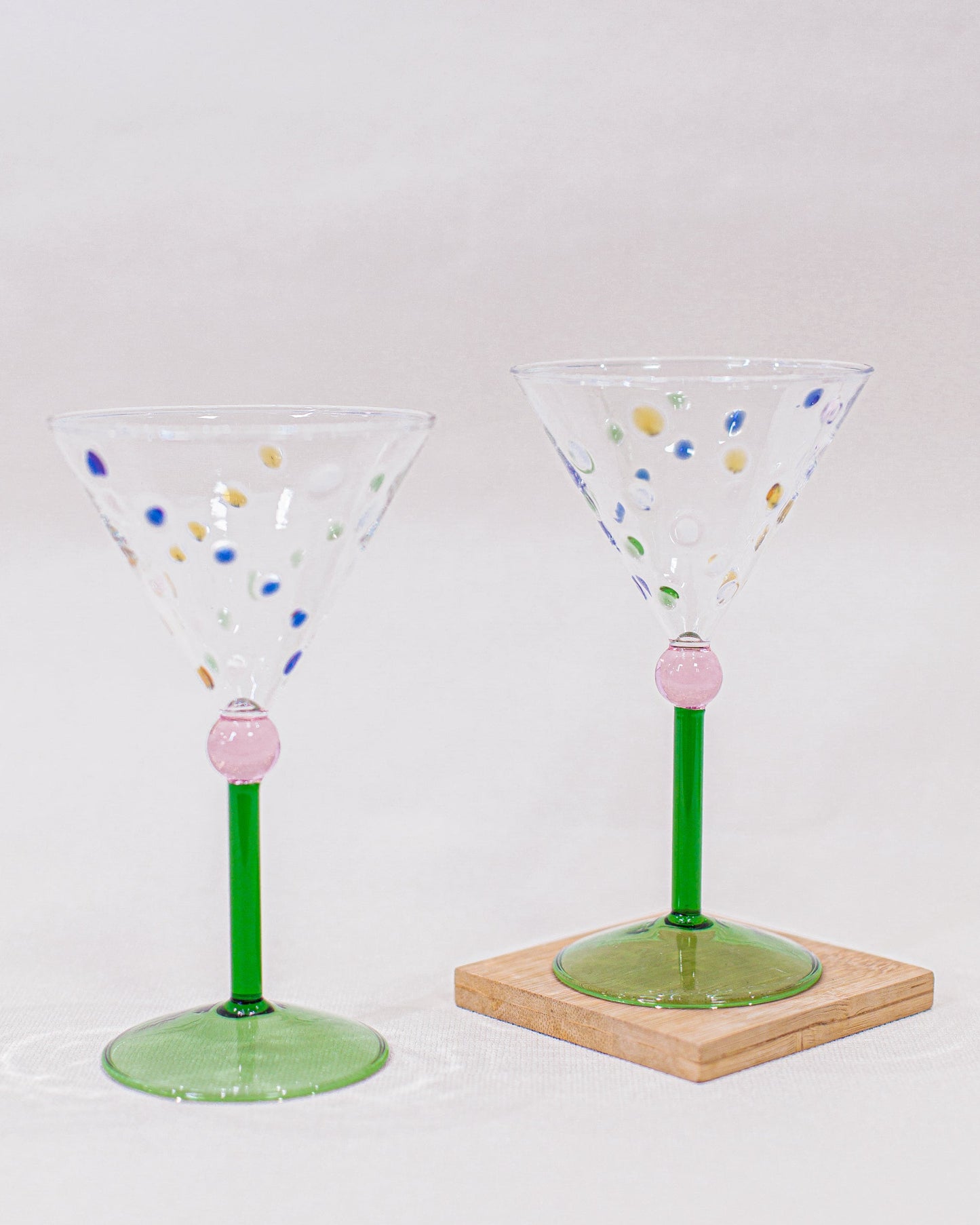 Taça de Coquetel Dots em Vidro