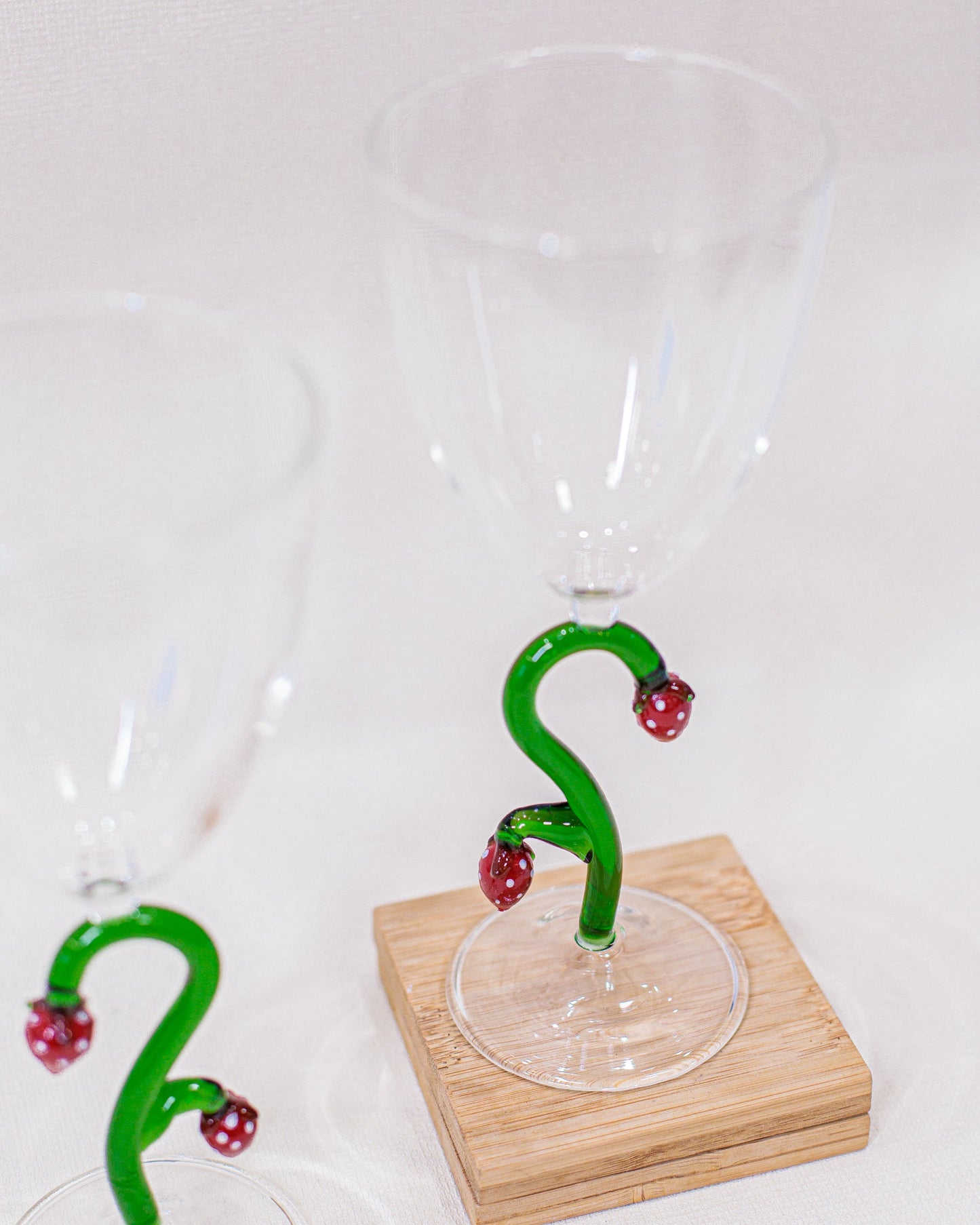 Taça Morango em Vidro