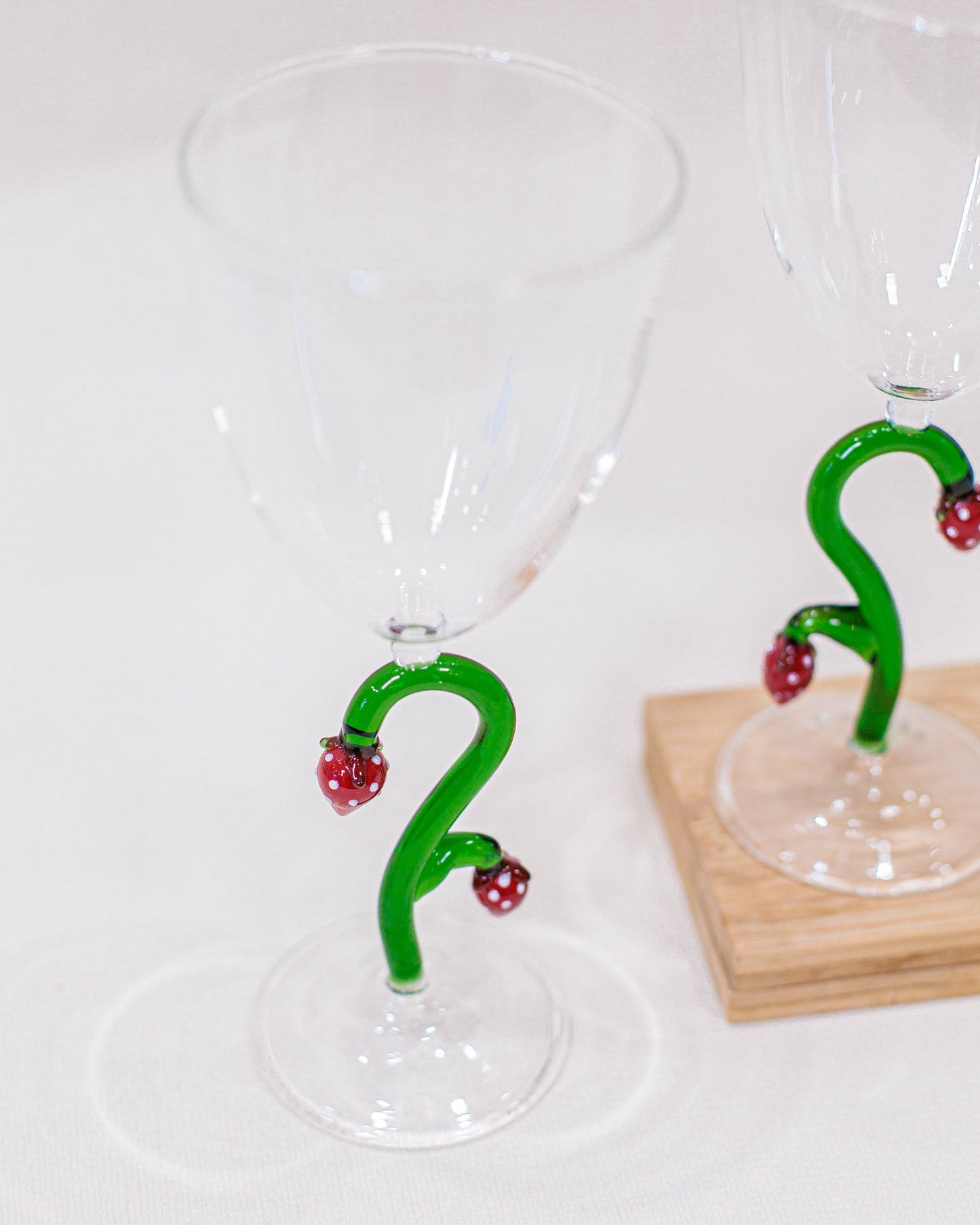 Taça Morango em Vidro