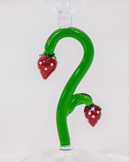 Taça Morango em Vidro