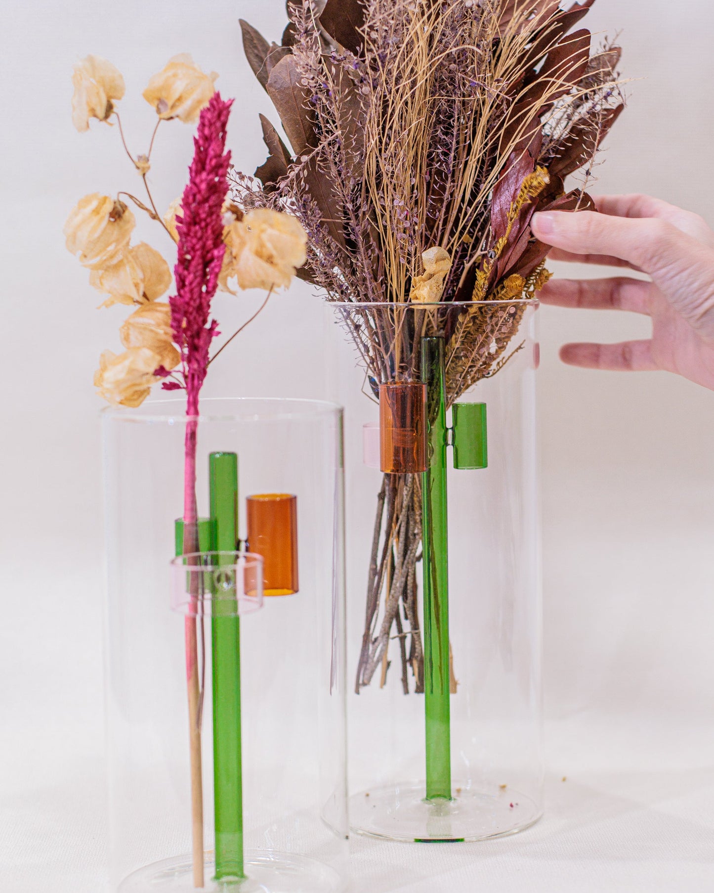 Vaso de Vidro com Apoio Interno G