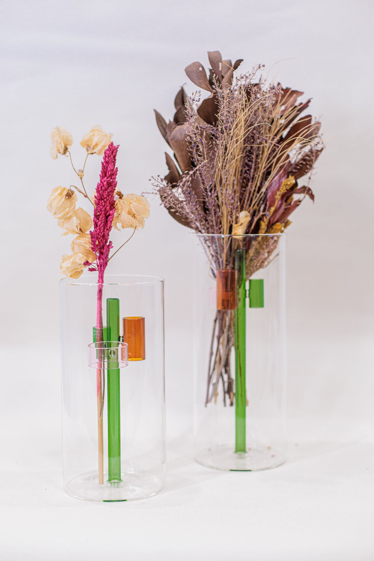 Vaso de Vidro com Apoio Interno G