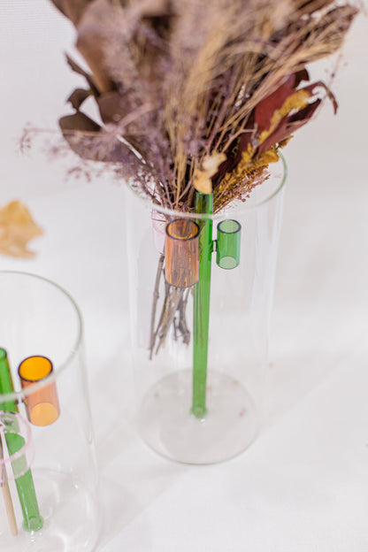 Vaso de Vidro com Apoio Interno G