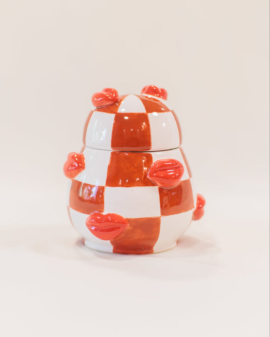 Caixa Smooch Coral em Cerâmica