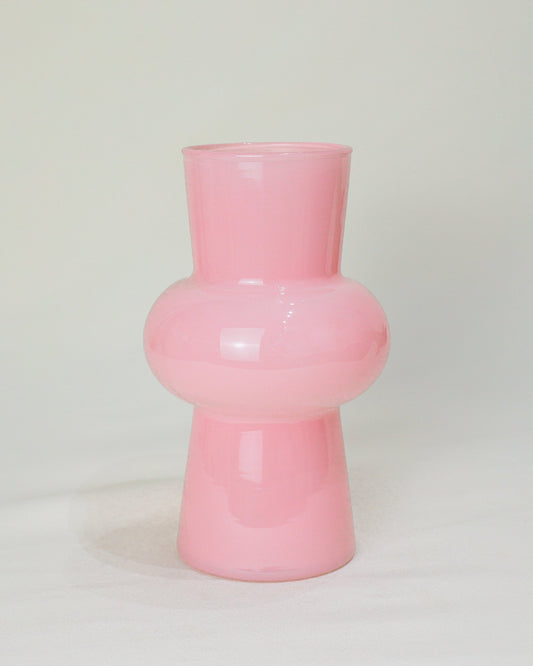 Vaso em Vidro Leitoso Rosa