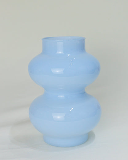 Vaso em Vidro Leitoso Azul