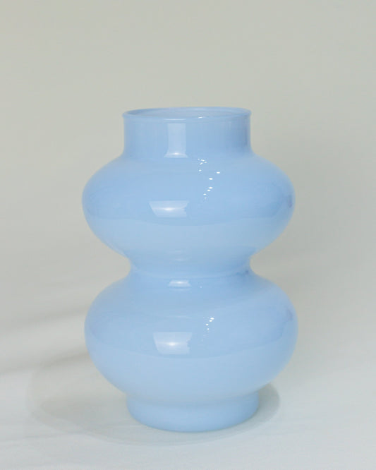 Vaso em Vidro Leitoso Azul