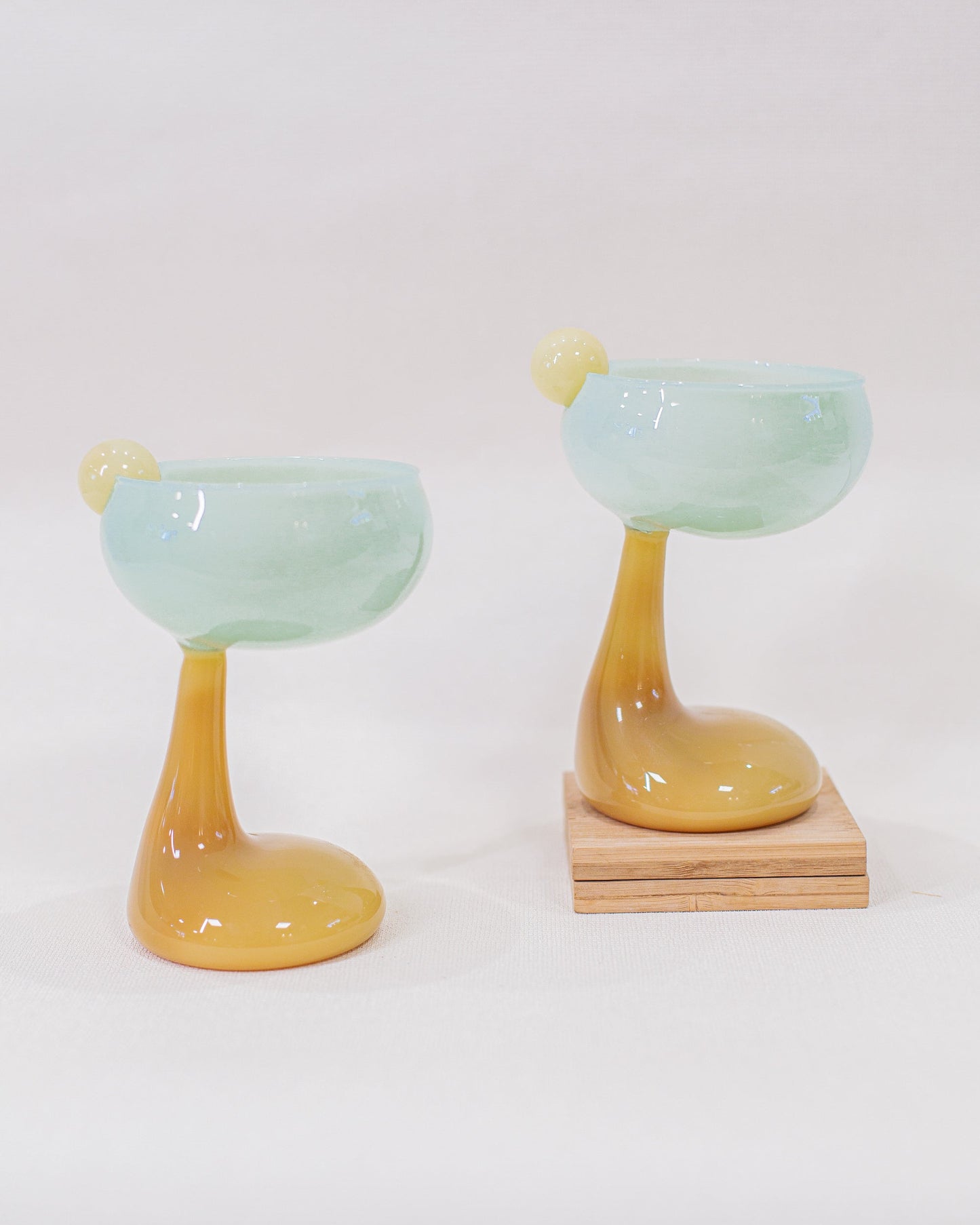 Taça Verde em Vidro