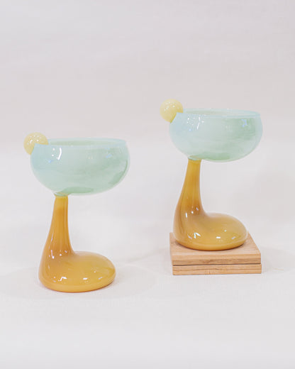 Taça Verde em Vidro