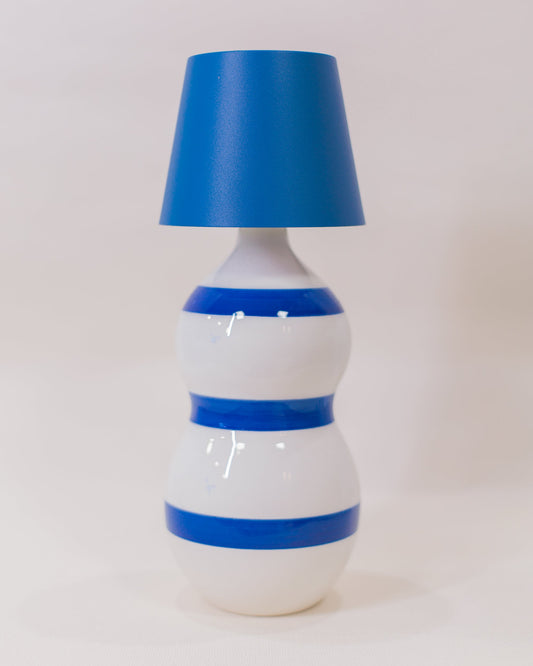 Luminária Poldina + Garrafa Lido Faixas Azul