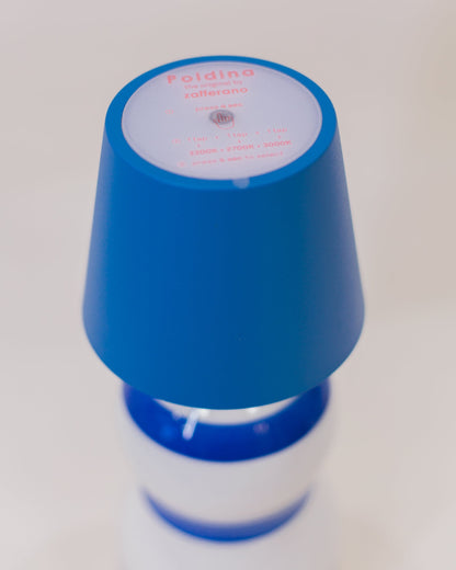 Luminária Poldina + Garrafa Lido Faixas Azul