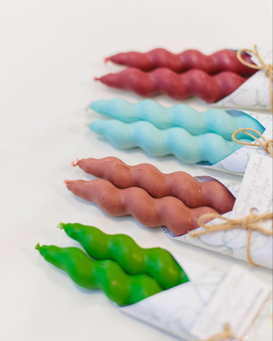 Dupla Vela Castiçal Curvas