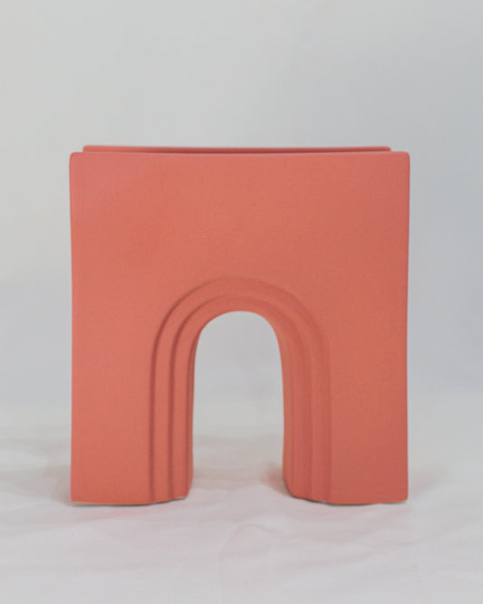 Vaso Trento Terracota em Cerâmica Fosca