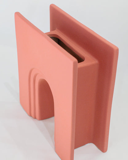Vaso Trento Terracota em Cerâmica Fosca