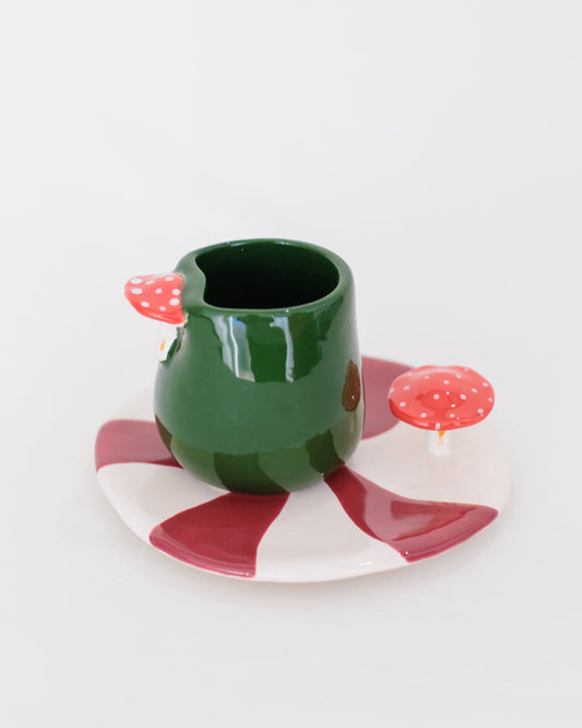 Conjunto Mushroom Color em Cerâmica