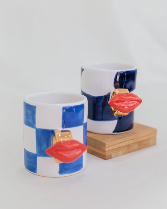 Caneca Smooch Gold em Cerâmica