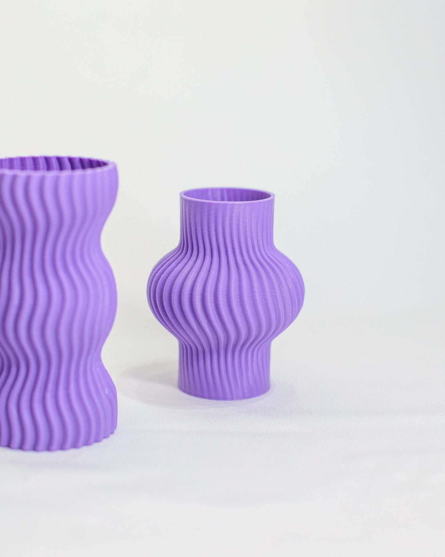 Trio Mini Vasos Onda Lilás